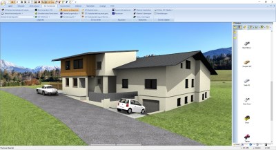 Altbau und Neubau, Details mit 3D Konstruktionen